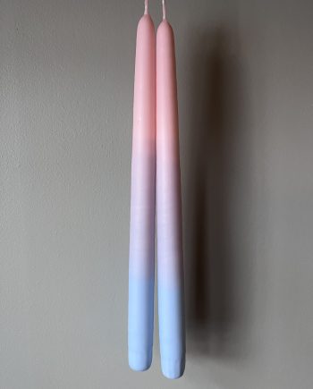 Flerfärgade antikljus rosa blå