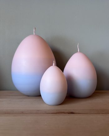 Äggljus flerfärgat blått