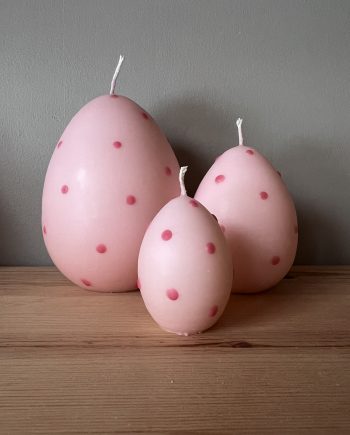 Äggljus prickigt rosa