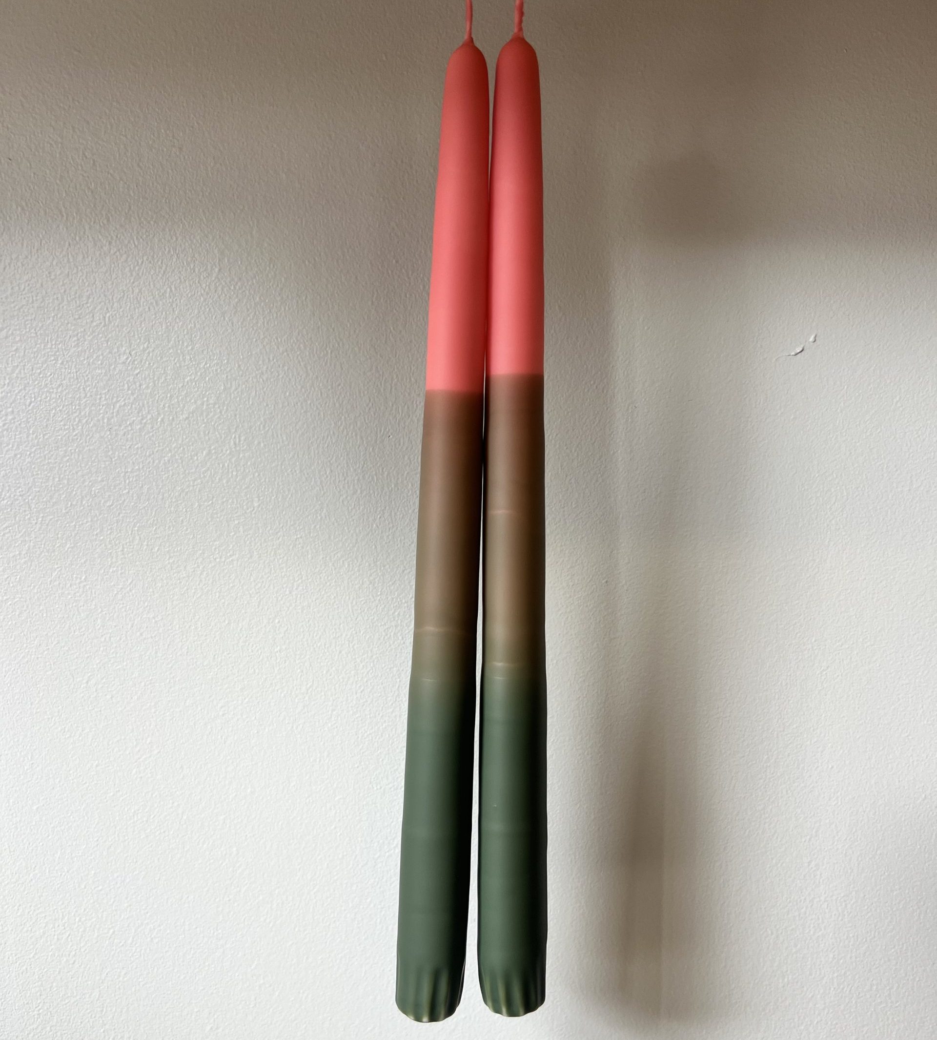 Flerfärgade antikljus rosa grön
